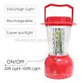 3.7V 1600Mah Inner Battery Power Supply Plastique 24 SMD LED Solar Camping Lantern